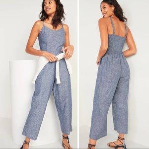 Old Navy Women's Linen Jumpsuit Romper Large